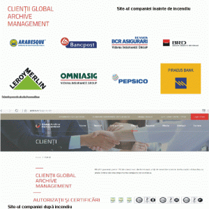 Incendiul de la depozitul din Dărăşti a şters datele de pe site-ul Global Archive Management