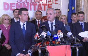 Sorin Grindeanu şi Liviu Dragnea (Sursa soto: Captură Youtube)