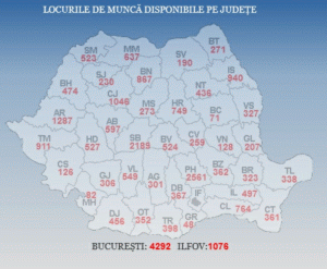 Un număr de 27.222 locuri de muncă sunt vacante la nivel naţional
