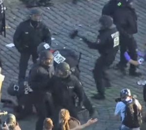 Marşul anti-G20 de la Hamburg (Sursa foto: captură Youtube)