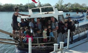 Migranţi descoperiţi la est de Mangalia (Sursa foto: Poliţia de frontieră)