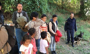 Migranţi (Sursa foto: Poliţia de Frontieră)