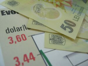 Euro a fost cotat la 4,5906 lei, sub referinţa de ieri