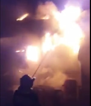 Incendiu în Brazi (Sursa foto: captură Youtube)