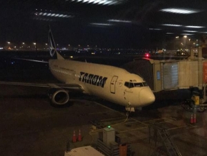 Aeronava Tarom, blocată pe Aeroportul din Amsterdam (Sursa foto: Ditgi24)