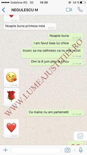 Procurorul Mircea Negulescu îi trimitea mesaje de iubire Andreei Cosma.