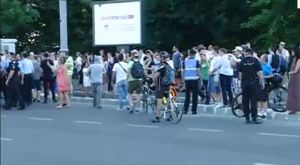Nou protest în Piaţa Victoriei