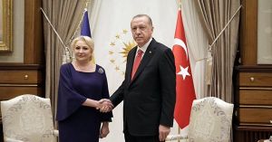 Viorica Dăncilă şi Recep Tayyip Erdogan (sursa foto: Twitter)