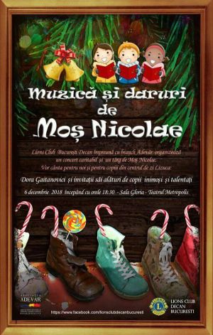 Concert caritabil "Muzică şi daruri de Moş Nicolae"