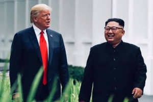 Donald Trump şi Kim Jong-un (Sursa foto: Twitter)