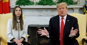 Donald Trump şi soţia lui Juan Guaido, Fabiana Rosales