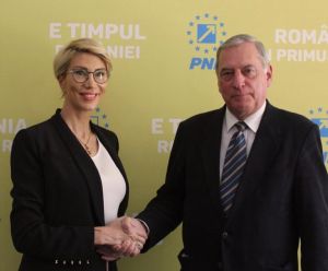 Raluca Turcan şi Preşedintele FDGR, Paul Jurgen Porr