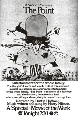 Imagine preluată dintr-un ghid TV american, care, în 1971, anunţa premiera filmului care la noi s-a numit "Oblio".