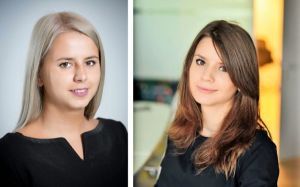 Anca Preda(stânga) şi Maria Pascu - Deloitte