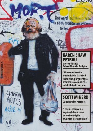 Acest graffiti îi atribuie lui Marx afirmaţia "Cuvântul socialism a fost folosit de sistemele totalitare ca să înşele...", (restul este acoperit de o intervenţie grafică suprapusă).