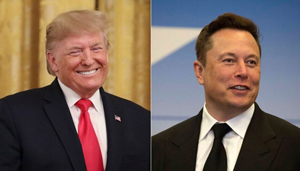 Donald Trump şi Elon Musk-proprietarul SpaceX