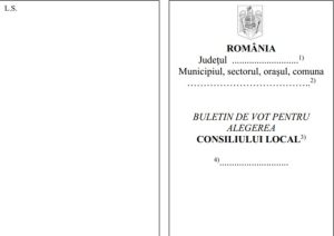 Buletinele de vot la alegerile locale din 2020. Cum arată cele patru modele