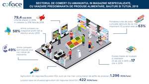 Sectorul de comerţ cu amănuntul în magazine nespecializate: evoluţie pozitivă a veniturilor în 2019, în creştere cu 10% faţă de anul precedent