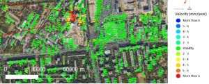 Cartiere din zona Republica, Militari, Berceni sau Colentina se deplasează şi cu câteva zeci de milimetri anual