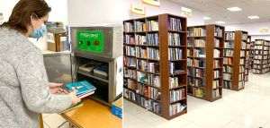 Aparat de ozonificare, folosit pentru dezinfectarea cărţilor de la Biblioteca Judeţeană 