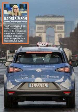 Taxi pe bază de hidrogen, la Paris, în februarie