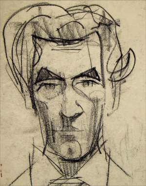 Constantin Piliuta.Autoportret de tinerete