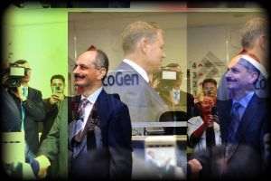 Vizita lui Klaus Iohannis la Institutul OncoGen - fotografie procesată de MAKE