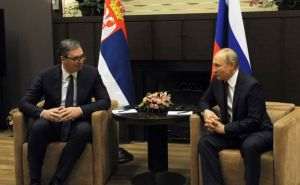 Aleksandr Vucic şi Vladimir Putin