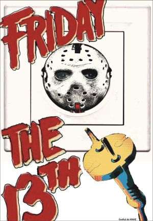 "Friday the 13th" (Vineri, 13) este o celebră franciză de horror americană care cuprinde douăsprezece filme, un serial de televiziune, romane, benzi desenate, jocuri video şi produse de legătură. Franciza se concentrează în principal pe personajul fictiv Jason Voorhees (purtând o mască ce poate fi interpretată ca o priză electrică - vezi ilustraţia), despre care se credea că s-a înecat când era băiat la Camp Crystal Lake din cauza neglijenţei personalului din tabără. Decenii mai târziu, se zvoneşte că lacul este "blestemat" şi este decorul unei serii de crime în masă. Jason apare în toate filmele, fie ca ucigaş, fie ca motivaţie pentru crime. Filmul original, creat pentru a profita de succesul celui al lui "Halloween" (1978), a fost scris de Victor Miller şi a fost produs şi regizat de Sean S. Cunningham. Filmele au încasat peste 468 de milioane de dolari la box-office din întreaga lume. A fost franciza horror cu cele mai mari încasări din lume până la lansarea "Halloween" (2018).