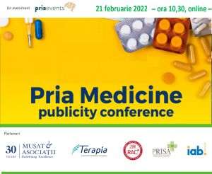 PRIAevents, organizează conferinţa PRIA Medicine, Supplements and Medical Devices Publicity
