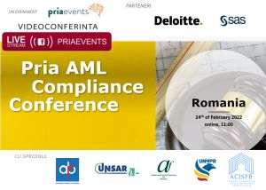 PRIAevents organizează conferinţa Pria AML şi Compliance România 2022