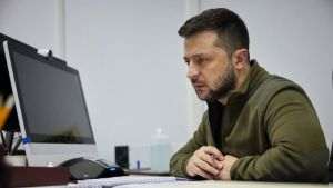 Volodimir Zelenski (Sursa foto: Twitter/Володимир 3еленський- https://twitter.com/ZelenskyyUa/status/1506210726700105731/photo/1)