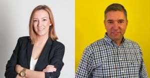 Zuzanna Kurek, fondator şi CEO al Cornerstone Communications şi Cristian Ştefănescu, Partener MIA Marketing