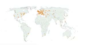 Harta protestelor împotriva războiului dintre Rusia şi Ucraina