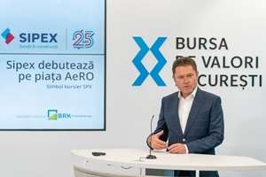 Sipex Company se lansează pe piaţa AeRO a Bursei de Valori Bucureşti