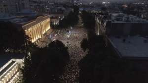 Aproximativ 60.000 de manifestanţi cer, la Tbilissi, aderarea Georgiei la Uniunea Europeană