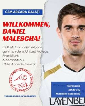 Volei: Arcada Galaţi a transferat un internaţional german