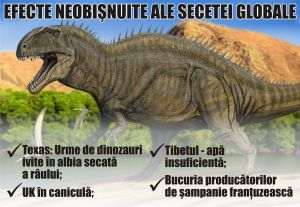 Texas: Urme de dinozauri ivite în albia secată a râului; UK în caniculă; Tibetul - apă insuficientă; Bucuria producătorilor de şampanie franţuzească