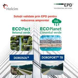 ECOSoluţiile Holcim România obţin validare externă internaţională pentru impact redus de mediu