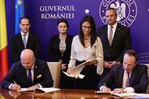 Participarea premierului Nicolae Ionel-Ciucă la ceremonia de semnare a convenţiilor de garantare pentru noul program guvernamental IMM INVEST PLUS, în anul 2022