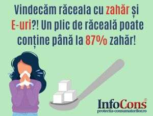 Un plic de răceală poate conţine până la 87% zahăr