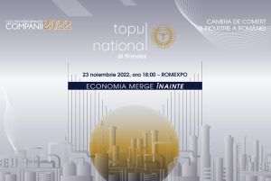 CCIR premiază cele mai performante companii în cadrul Galei "Topul Naţional al Firmelor 2022"