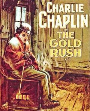 "Goana după aur" (The Gold Rush) - afiş - este un film american de comedie muta din 1925, scris, produs şi regizat de Charlie Chaplin.