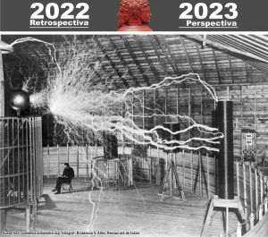 Visul de o viaţă al inventatorului sârbo-american Nikola Tesla a fost să creeze o sursă de energie inepuizabilă, curată, gratuită pentru toată lumea. El s-a opus ferm centralelor electrice pe cărbune care aruncă dioxid de carbon în aerul pe care oamenii îl respiră.Fotografie faimoasă a lui Tesla în laboratorul său din Colorado Springs, decembrie 1899; se presupune că citea lângă generatorul său gigant de înaltă tensiune, "transmiţător de mărire", în timp ce maşina producea arcuri electrice uriaşe. Fotografia a fost o cascadorie promoţională a fotografului Dickenson V. Alley; o dublă expunere. Mai întâi scânteile uriaşe ale maşinii au fost fotografiate în camera întunecată, apoi placa fotografică a fost expusă din nou cu maşina oprită şi Tesla stând pe scaun. În notele sale din Colorado Springs, Tesla a recunoscut că fotografia este falsă: "Desigur, descărcarea nu a fost redată când experimentatorul a fost fotografiat, aşa cum s-ar putea imagina!"Biografii lui Tesla, Carl Willis şi Mark Seifer, confirmă acest lucru.În perioada 1899-1900, Tesla a construit acest laborator şi a cercetat transmisia fără fir a energiei electrice acolo. Transmiţătorul de mărire, una dintre cele mai mari bobine Tesla construite vreodată, cu o putere de intrare de 300 kW, ar putea produce aproximativ 12 milioane de volţi la o frecvenţă de aproximativ 150 kHz, creând "fulgere" de 130 ft. (41 m). Arcurile din imagine sunt lungi de 22 de picioare. Aceste arcuri lungi nu erau o caracteristică a funcţionării normale a bobinei, deoarece iroseau energie; pentru aceste fotografii, Tesla a forţat maşina să producă arcuri prin pornirea şi oprirea rapidă a alimentării.Fotografia făcea parte dintr-o publicitate făcută de fotograful Dickinson Alley în decembrie 1899 pentru a însoţi articolul din revista Tesla Nikola Tesla, "The Problem of Increasing Human Energy", Century Magazine, The Century Co., New York, iunie 1900, fig. 8; o versiune fără Tesla apare în articol.