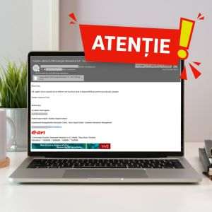 E.ON Energie România avertizează asupra unor e-mailuri de tip phishing primite de clienţi ai companiei