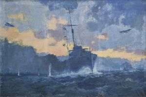 Pictură de Dimitrie Stiubei, la Muzeul Marinei de la Constanţa