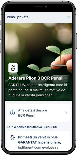 BCR oferă clienţilor aderarea 100% online la un fond pe pensii facultative