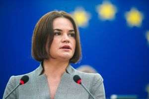 Svetlana Tihanovskaia cere în Parlamentul European sprijin pentru aspiraţiile europene ale belaruşilor