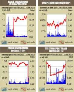Tranzacţii de 85,8 milioane lei, sub media zilnică a anului 
