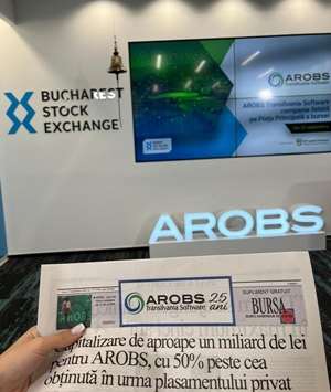 AROBS Transilvania Software s-a transferat pe Piaţa Reglementată a bursei